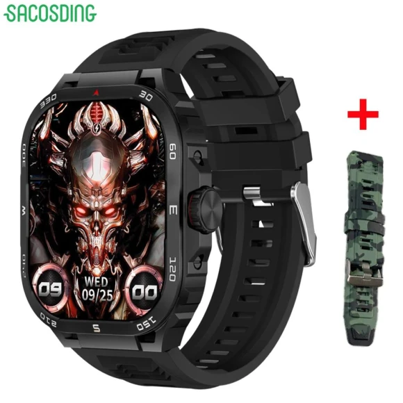 Men's Outdoor Smart Watch with Wireless Charging — Smartwatches, SACOSDING