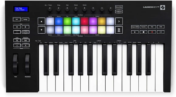 MIDI Keyboard Controller — MIDI Control Devices, Novation