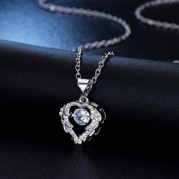 Ocean Heart Smart Pendant Necklace, Lucky Star Jewelry