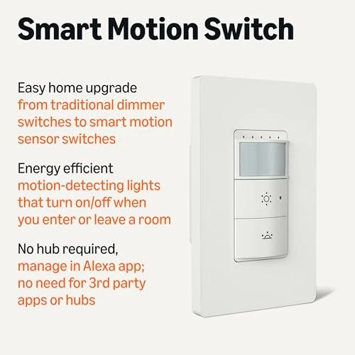 Smart Motion Sensor Dimmer Switch — Dimmer Switches, Amazon Basics