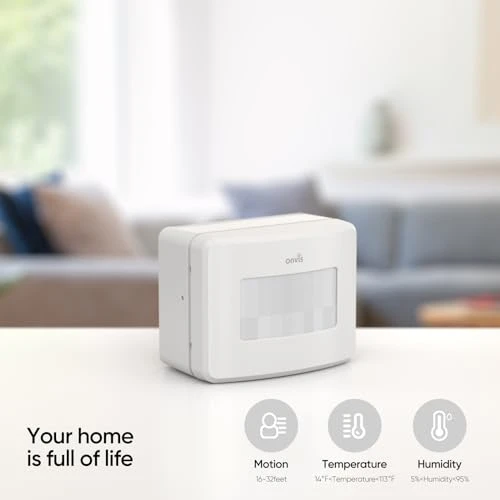 Smart Motion Sensor with Hygrometer and Thermometer — Motion Sensors, ONVIS