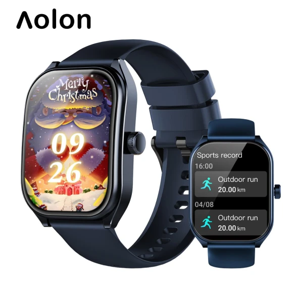 Smart Watch with 2.01-inch HD Curved Screen, IP68 Waterproof, 123 Sports Modes — Smartwatches, Mellow Home