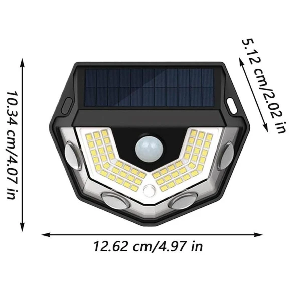Solar Wall Lamp with Motion Sensor — Outdoor Security & Flood Lighting, HIMO Group