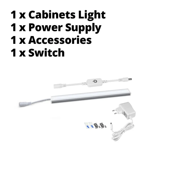 Touch Control LED Under Cabinet Lighting Kit — LED Strips, COOKING-MALL