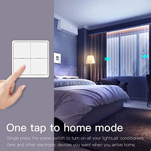 Wireless Smart Scene Switch Button — Smart Home Hubs & Controllers, MOES