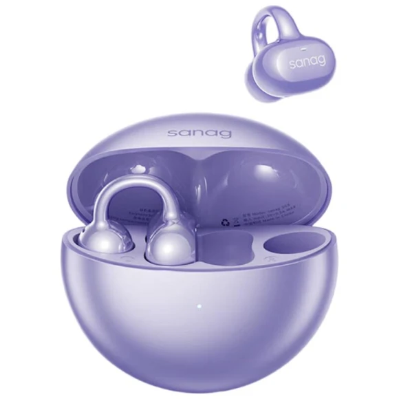 AI Ear Clip Open-Ear Bluetooth Headphones — In-Ear Headphones, SANAG