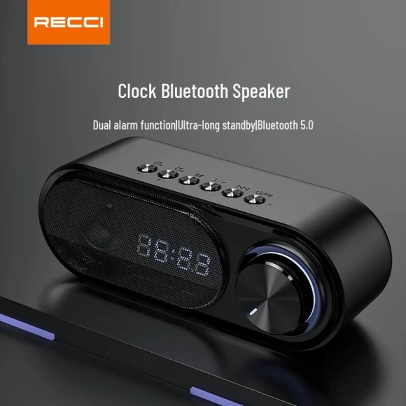 Portable Bluetooth Speaker with Clock — Portable Sound Systems, Recci