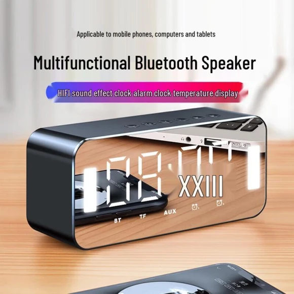 Smart Clock Portable Bluetooth Speaker, Aigo