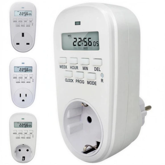 Smart Electronic Digital Time Controller Timer Switch Outlet — Timers, YJMP