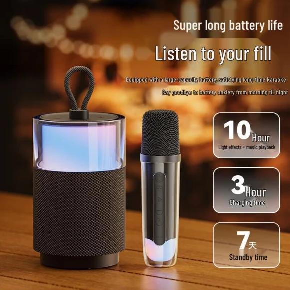 Smart Karaoke Speaker with Microphone and Subwoofer — Karaoke Players, Sakani