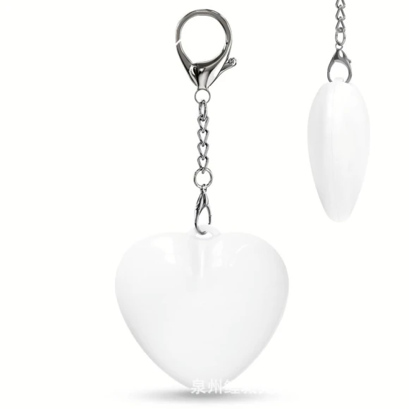 Touch-Controlled Heart-Shaped Night Light Keychain — Creative Lighting Solutions, Home Whispers