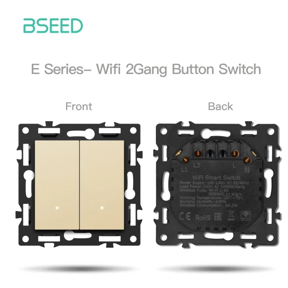 WiFi Button Switch Modules — Dimmer Switches, Simplistic Living Home