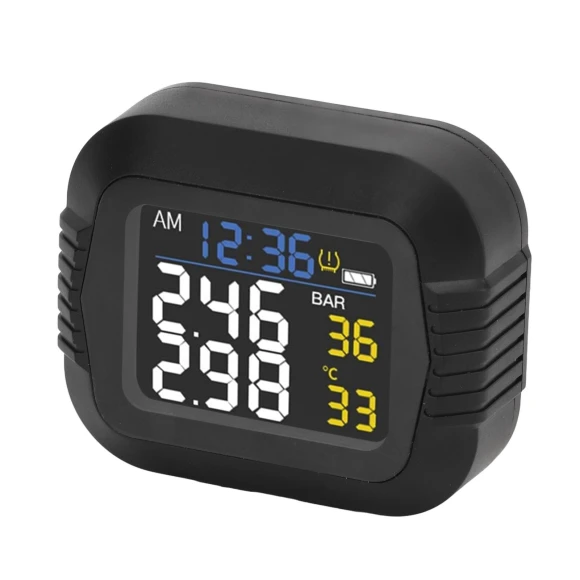 Wireless Waterproof Tire Pressure Monitoring System with 2 External Sensors — TPMS Sensor Replacements, Neoglint