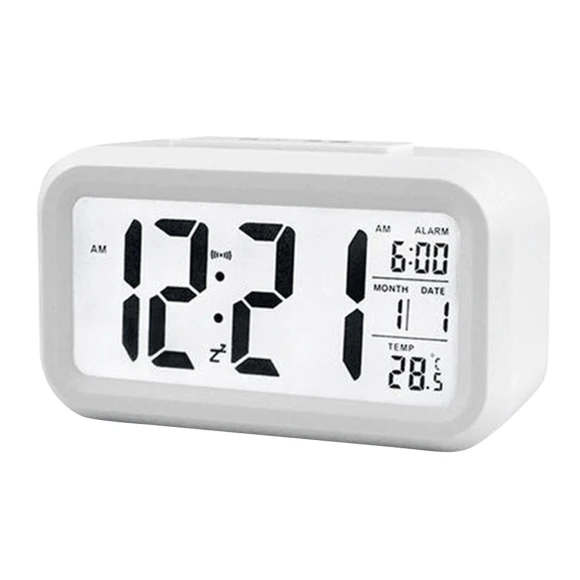 Digital Alarm Clock with Snooze Button and Date and Temperature Display — Alarms & Clocks, Tooarts