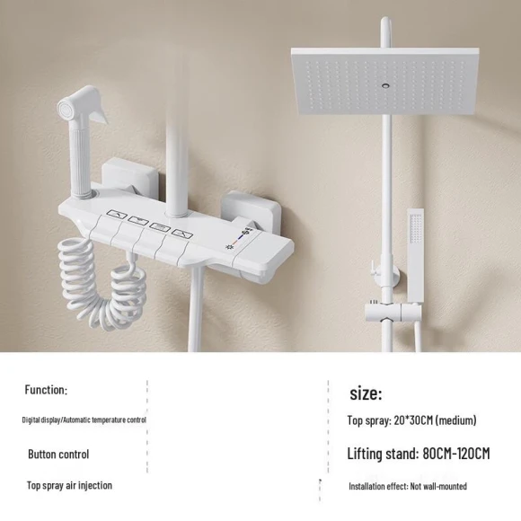 Digital Smart Thermostatic Shower System — Home Climate Control, TLXT