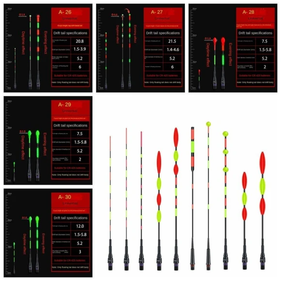 Ultra Sensitive Smart Float Top Electronic Floats Buoy Luminous Electronic Float Tail — Bite Indicators, OPSdembj8