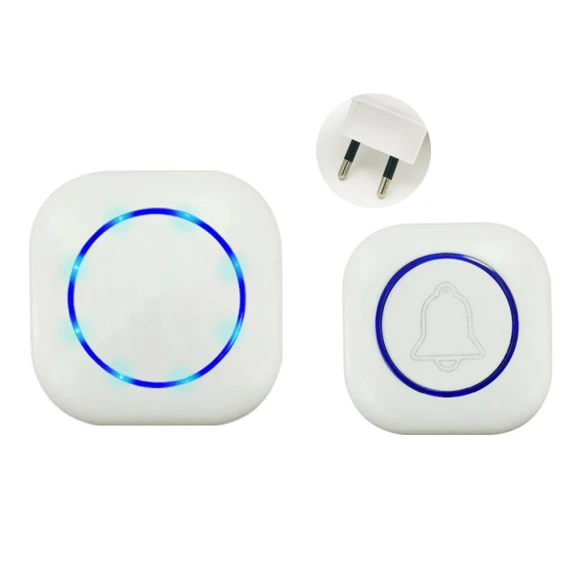 Waterproof Smart Doorbell with 4 Volume Levels and Anti-theft Features — Push Buttons, Lingmei