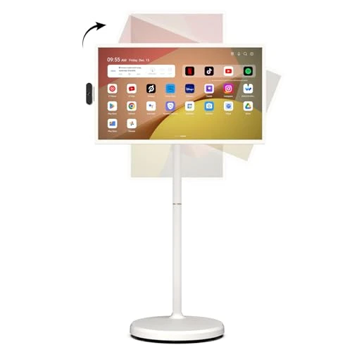 32 Inch FHD Smart Portable TV on Wheels — Streaming Devices, Apolosign