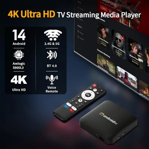 Android TV Box — Media Players, LEFFOT