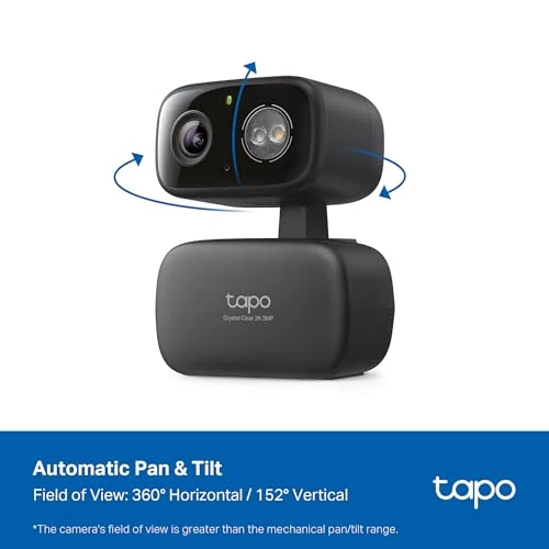 Indoor/Outdoor Pan/Tilt Wired Security Camera — Dome Surveillance Cameras, Tapo