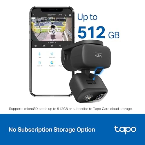 Indoor/Outdoor Pan/Tilt Wired Security Camera — Dome Surveillance Cameras, Tapo