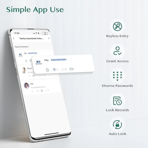 Keypad Smart Door Lock with Knob — Electromagnetic Security Locks, Yamiry