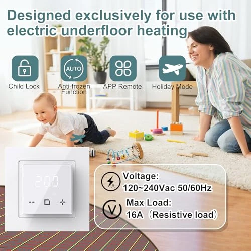 Programmable Thermostat for Electric Radiant Floor Heating — HVAC Controls, HEATIT