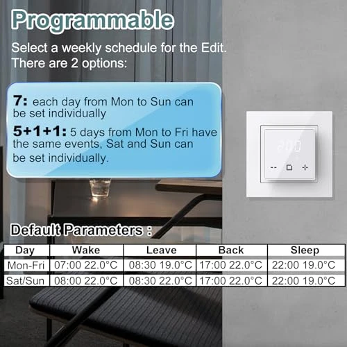 Programmable Thermostat for Electric Radiant Floor Heating — HVAC Controls, HEATIT