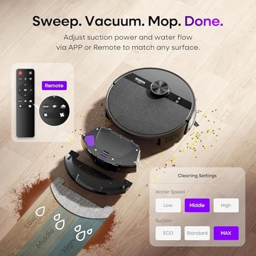 Robot Vacuum and Mop Combo — Smart Cleaning Robots, MONSGA