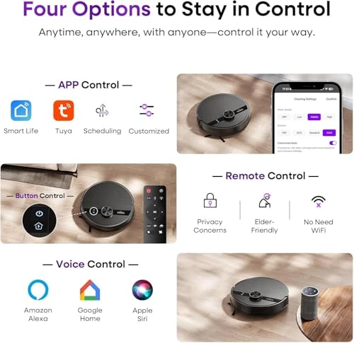 Robot Vacuum and Mop Combo — Smart Cleaning Robots, MONSGA