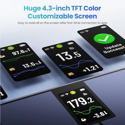 Smart Scale for Body Weight with Color Display — Weight Management Tools, YINOLIFE