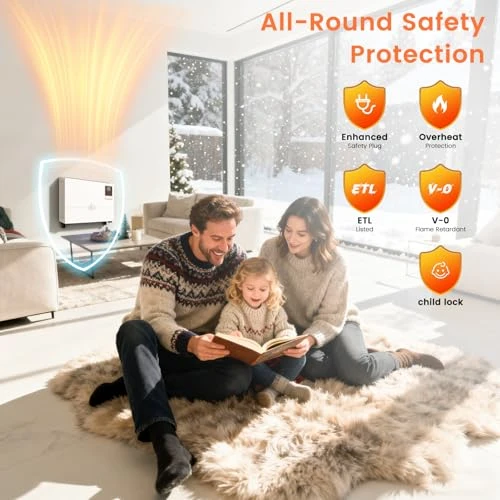 Smart Wall Heater with Wireless and Remote Control — Portable Heating Solutions, Encyclpo
