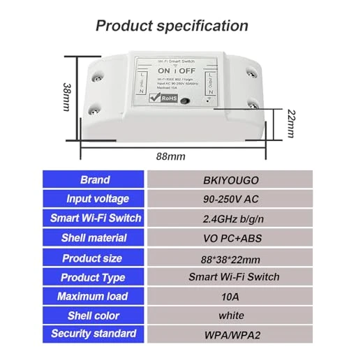 Wireless Smart Switch — Dimmer Switches, Bkiyougo