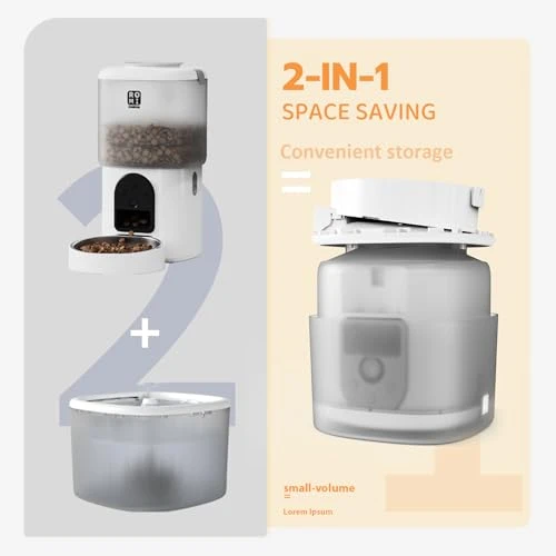 Automatic Cat Feeder with Camera and Water Fountain — Smart Pet Feeders, Romiromi