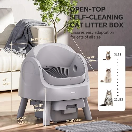 Automatic Self Cleaning Litter Box — Waste Bins, Mimfam