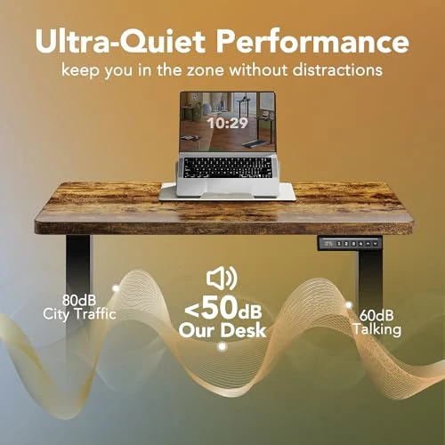 Electric Standing Desk Adjustable Height — Mounts, HUANUO