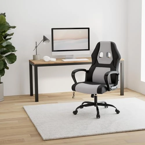 Ergonomic Gaming Chair with Massage and Lumbar Support — Desk Chairs, BestOffice