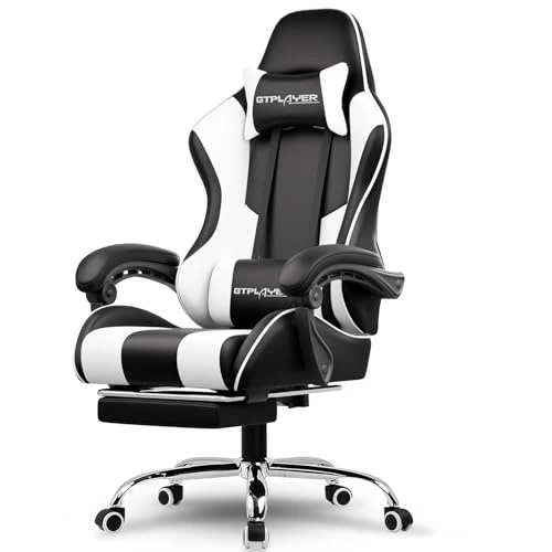 Gaming Chair with Footrest and Lumbar Support — Gaming Chairs, GTPLAYER