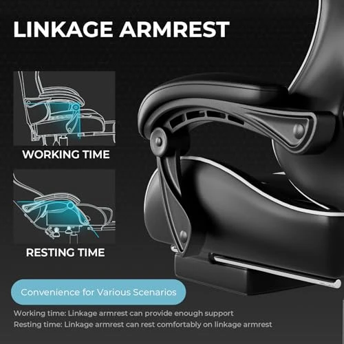 Gaming Chair with Footrest and Lumbar Support — Gaming Chairs, GTPLAYER