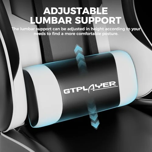 Gaming Chair with Footrest and Lumbar Support — Gaming Chairs, GTPLAYER