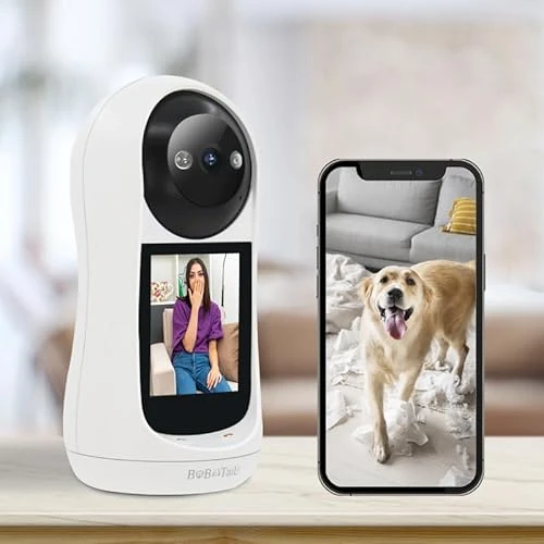 Indoor Smart Camera with 360° Vision, Motion Tracking, 2-Way Audio, and Treat Toss — Cameras & Monitors, Bobotails