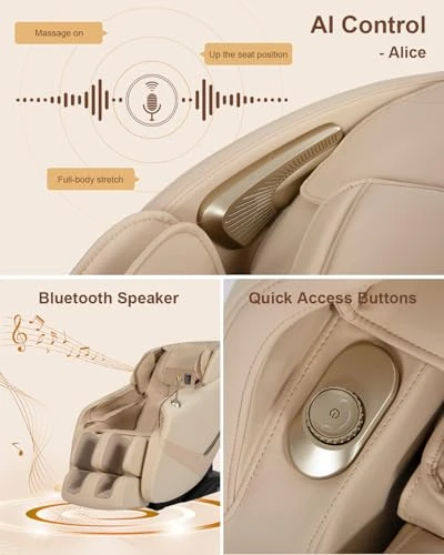 Massage Chair Full Body with Zero Gravity, AI Control, and Heating — Back Relief Solutions, RELX