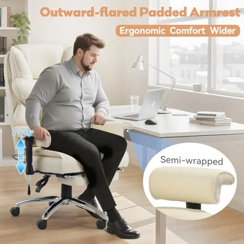 Massage Office Chair with Foot Rest — Desk Chairs, Mvpipi