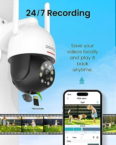 Outdoor Security Cameras Pan-Tilt 360° View — Outdoor Security Cameras, DEKCO