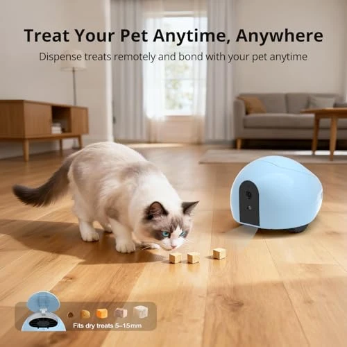 Pet Camera Robot with Treat Dispenser & Laser Toy — Cameras & Monitors, pumpkii