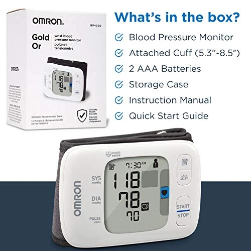 Wireless Wrist Blood Pressure Monitor for Home Use — Blood Pressure Monitors, Omron