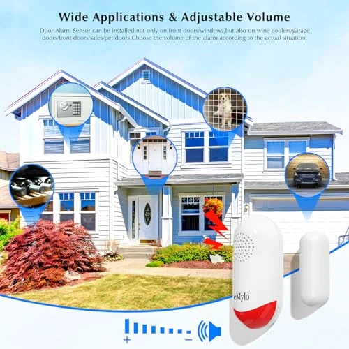 Door Alarm with WiFi Sensor and Alarm Light — Smart Home Security, Chatthen