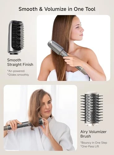 High Speed Hair Dryer Brush Styler Set — Hot-Air Brushes, TRANXPHIT