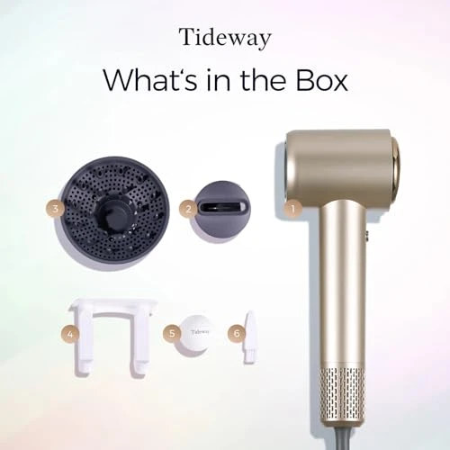 Professional High-Speed Ionic Blow Dryer with Magnetic Diffuser — Dryers & Accessories, TIDEWAY