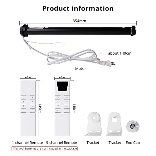 Smart Blinds Motor for Tubular Roller Shades — Top Motor, Blindsmart